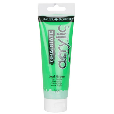 Graduate Acrylic Paint Leaf Green 120ml image number 1