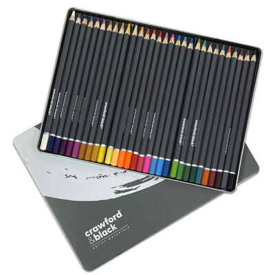 Crawford & Black Colouring Pencils: Pack of 30 image number 2