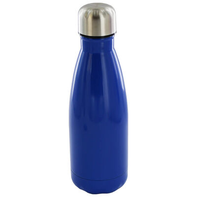 Abstract Metal Water Bottle: Blue image number 1