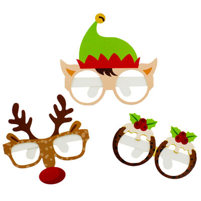 Novelty Christmas Glasses: Pack of 6 image number 3