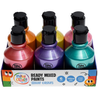 Ready Mixed Glitter Paints: Pack of 6 image number 1