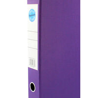Purple Box File with Lid Clip