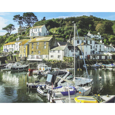 Polperro Harbour Cornwall 500 Piece Jigsaw Puzzle image number 2