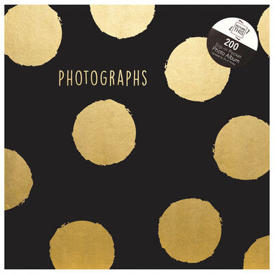 Gold Polka Dots Slip-In Photo Album image number 1
