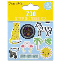 Dovecraft Glittered Sticker Book: Zoo