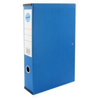 Blue Box File with Lid Clip