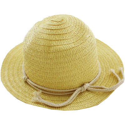 Yellow Easter Boater Hat image number 1