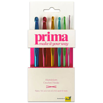 Prima Multi-coloured Crochet Hooks: Pack of 6 image number 1