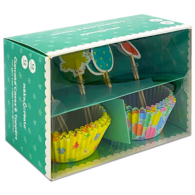 Easter Cupcake Cases & Toppers Set image number 1