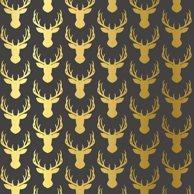 Golden Stags Decoupage Papers - 3 Sheets image number 2