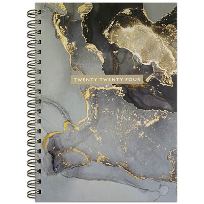2024 B5 Week to View Marble Diary image number 1