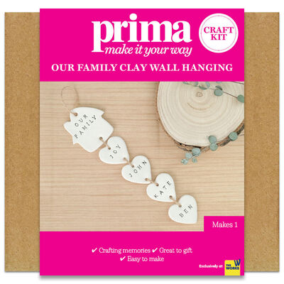 Prima Make Your Own Our Family Clay Wall Hanging image number 1