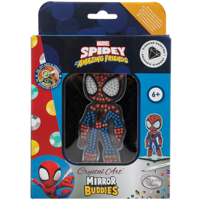 Spiderman Crystal Art Mirror Buddies Kit image number 1