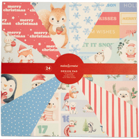 Christmas Animal Design Pad: 12 x 12 Inches