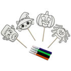 Colour Your Own Halloween Stick Characters: Pack of 4 image number 2