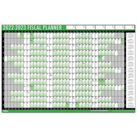 Fiscal Wall Planner with Pen and Adhesive Dots 2022/23