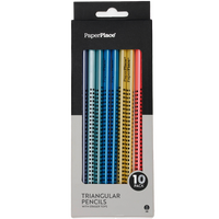 Triangular Pencils with Eraser Tops: Pack of 10