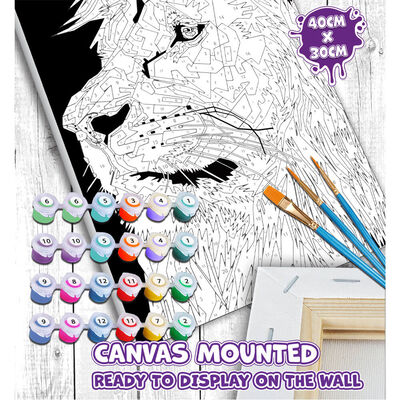 Splat Planet Giant Painting By Numbers: Lion image number 3
