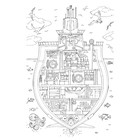 Vertical Worlds: Colouring Book image number 4