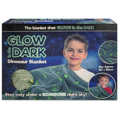 Glow in the Dark Dinosaur Blanket image number 1