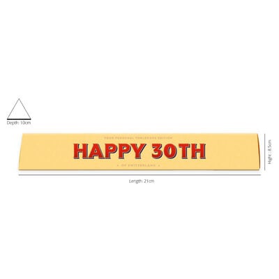 Toblerone Milk Chocolate 100g – Happy 30th image number 2