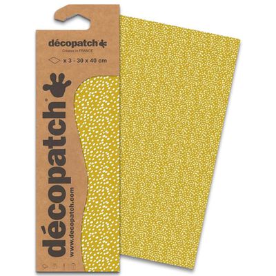 Decopatch Decorative Papers: Yellow Spot image number 1