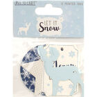 Let It Snow Printed Tags Pack of 12 image number 1