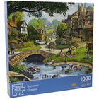 Summer Stream 1000 Piece Jigsaw Puzzle with Portapuzzle Standard Jigsaw Accessory Bundle image number 3