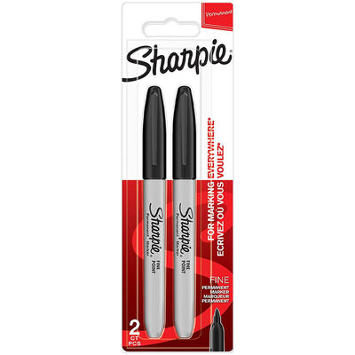 Sharpie Black Marker Pens: Pack of 2 image number 1