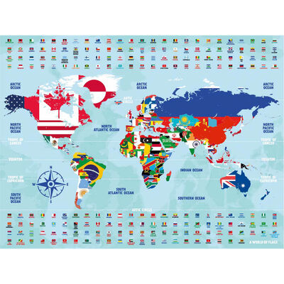 A World of Flags 300 Piece Jigsaw Puzzle image number 2