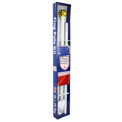 Union Jack 5ft Flag with Pole and Mount image number 2