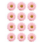 Pink Paper Flower Stickers - 12 Pack image number 2