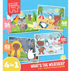 What’s the Weather 4-in-1 Jigsaw Puzzle Set image number 1