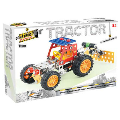 Metal Tractor Model Kit: 132 Pieces image number 1