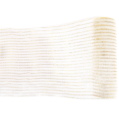 Gold Mesh Ribbon: 9m image number 3