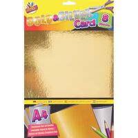 A4 Gold and Silver Card - 8 Pack