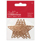 Brown Rattan Stars: Pack of 3 image number 1