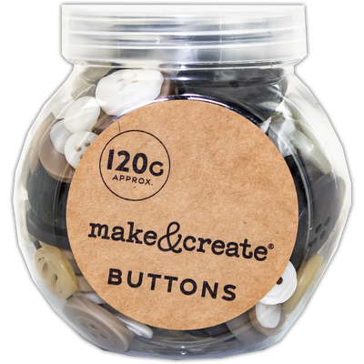 Assorted Jar of Natural Buttons image number 1