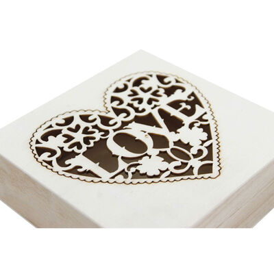 Love Die Cut Wooden Box image number 2