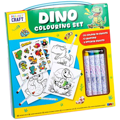 Dino Colouring Set image number 1