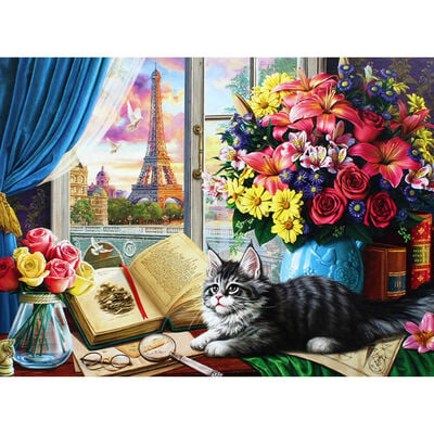 View of Eiffel Tower 500 Piece Jigsaw Puzzle image number 2