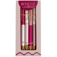 Roselle Pen Set: Pack of 4