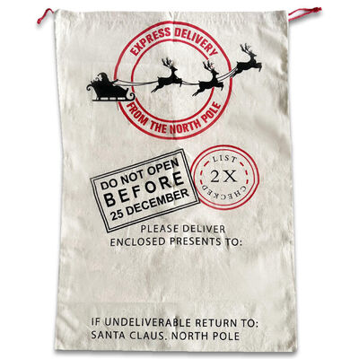 Canvas Christmas Presents Sack image number 1