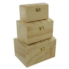 3 Nested Wooden Chest Boxes image number 1