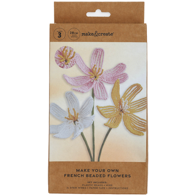 Make Your Own French Beaded Flowers Kit image number 1