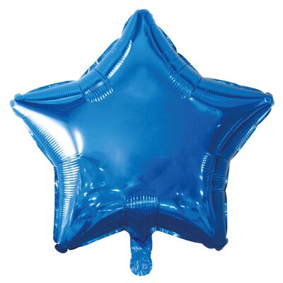 19 Inch Blue Star Helium Balloon image number 1