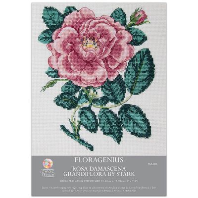 Floragenius Counted Cross Stitch Kit: Rose Damascena Grandiflora image number 1