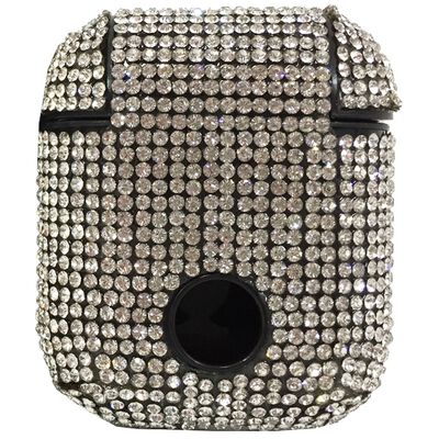 Silver Diamante Airpods Case image number 3