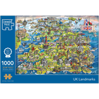 UK Landmarks 1000 Piece Jigsaw Puzzle image number 1