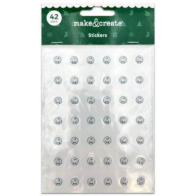 Christmas Epoxy Santa Stickers: Pack of 42 image number 1